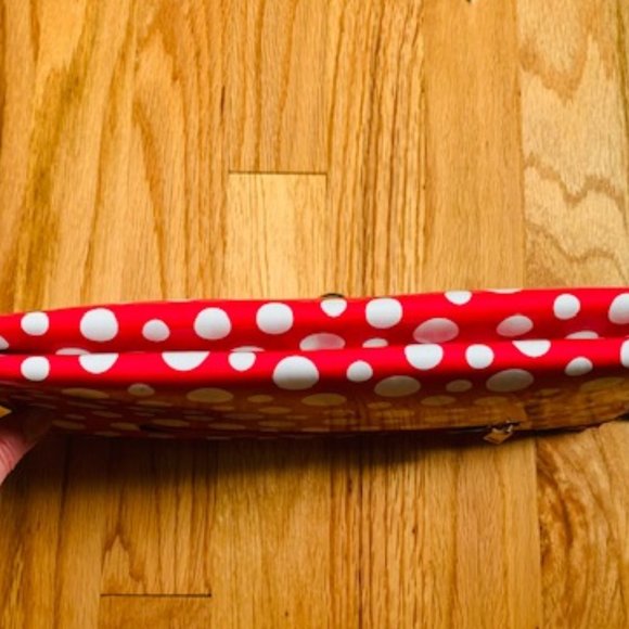 **HP 2Xs** NWOT beautiful pink/white polka dot purse/wristlet - Picture 4 of 14